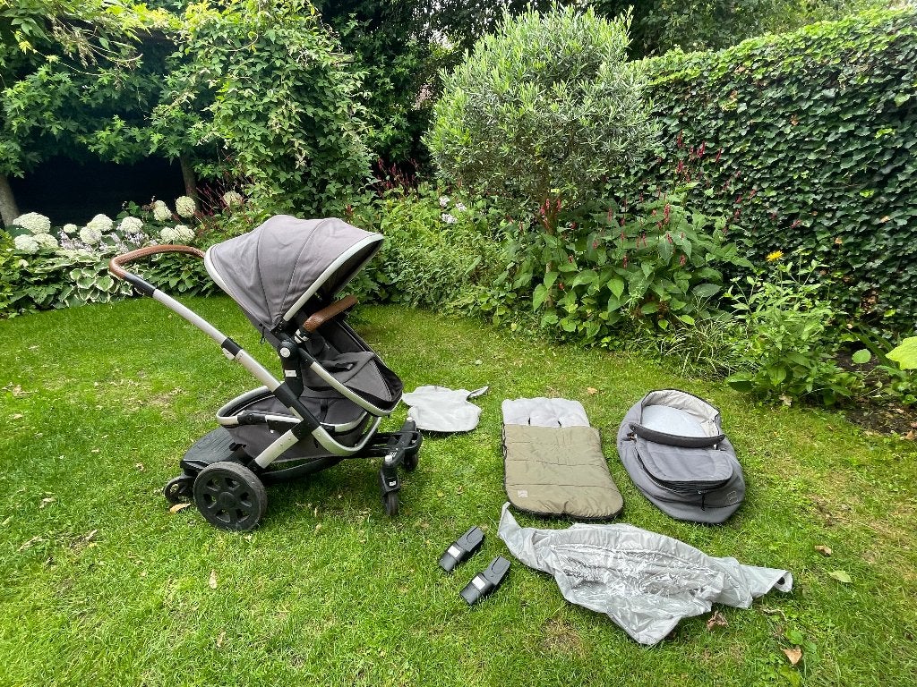Kinderwagen Geo 2 + alle accessoires, Gebruikt, Combiwagen, Verstelbare duwstang, Ophalen