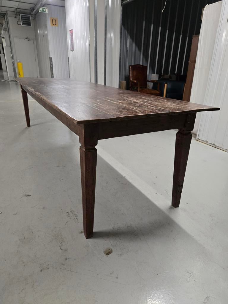 Antieke boeren tafel 280 cm, Antiek en Kunst, Antiek | Meubels | Tafels, Ophalen of Verzenden
