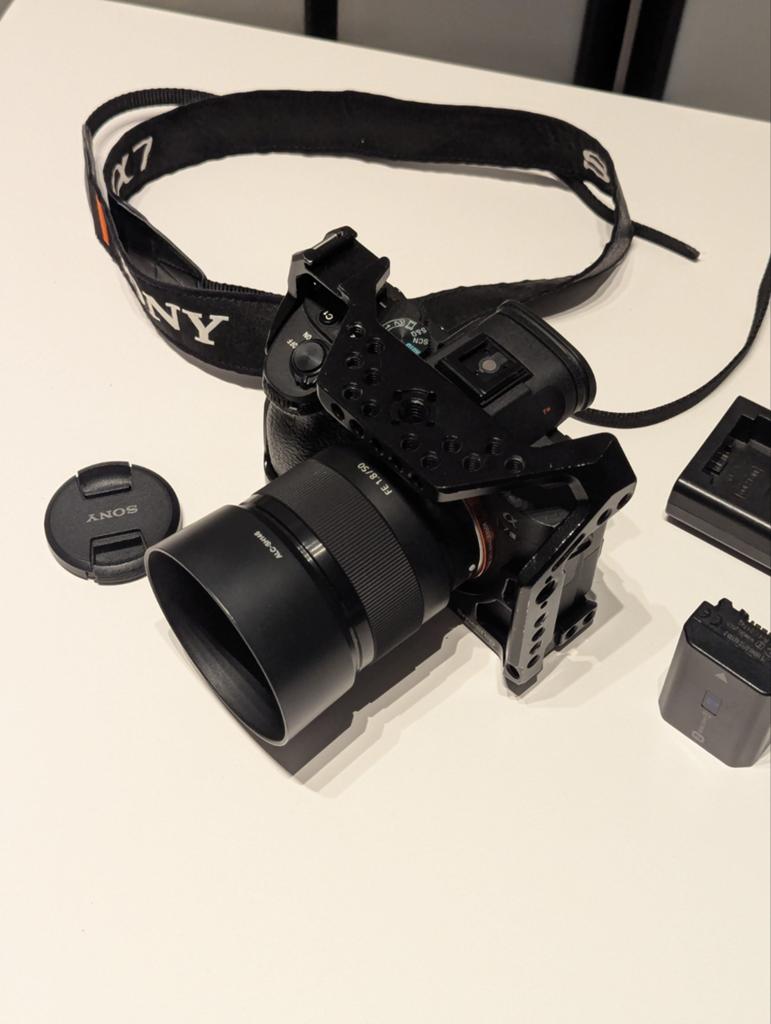 Sony a7 III Full-Frame Camera met 50mm 1.8 lens, Audio, Tv en Foto, Fotocamera's Digitaal, Ophalen, Gebruikt, Spiegelreflex, Sony