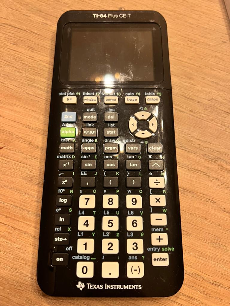 Texas instruments tl-84 plus ce-t, Ophalen of Verzenden, Grafische rekenmachine, Gebruikt