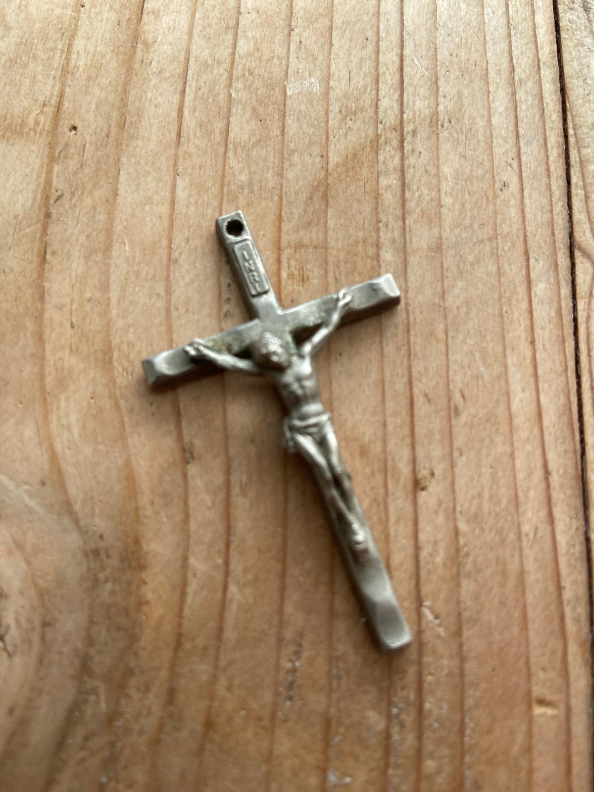 Vintage Jezus aan kruis hanger - Religieus sieraad, Antiek en Kunst, Ophalen