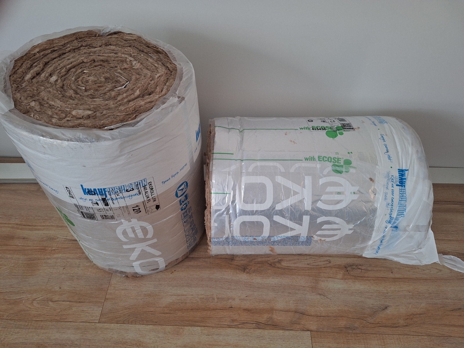 Knauf Insulation Ekoroll 040 ALUK FL - 4,2 m², 12 cm of meer, Nieuw, 5 tot 10 m², Glaswol