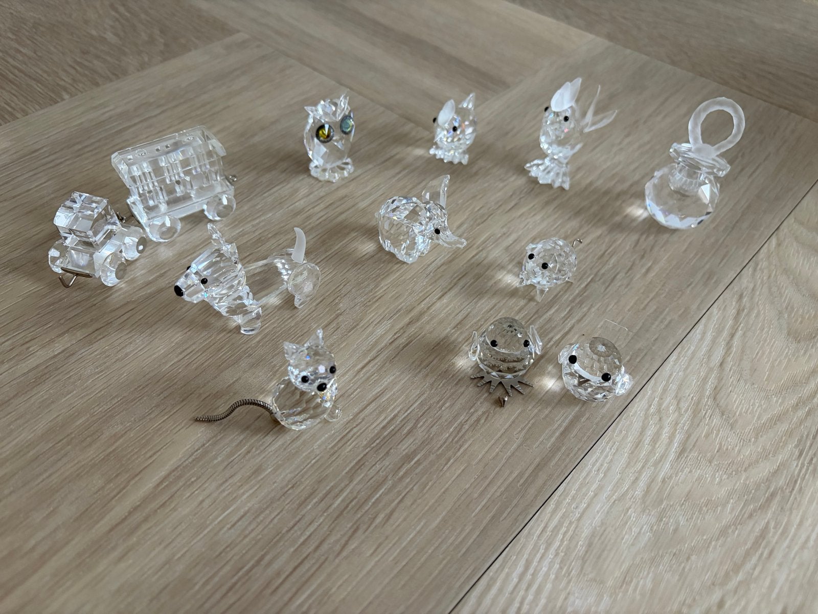 Swarovski kristallen beeldjes: met SC-logo en zwaanlogo, Verzamelen, Swarovski, Ophalen, Gebruikt, Figuurtje