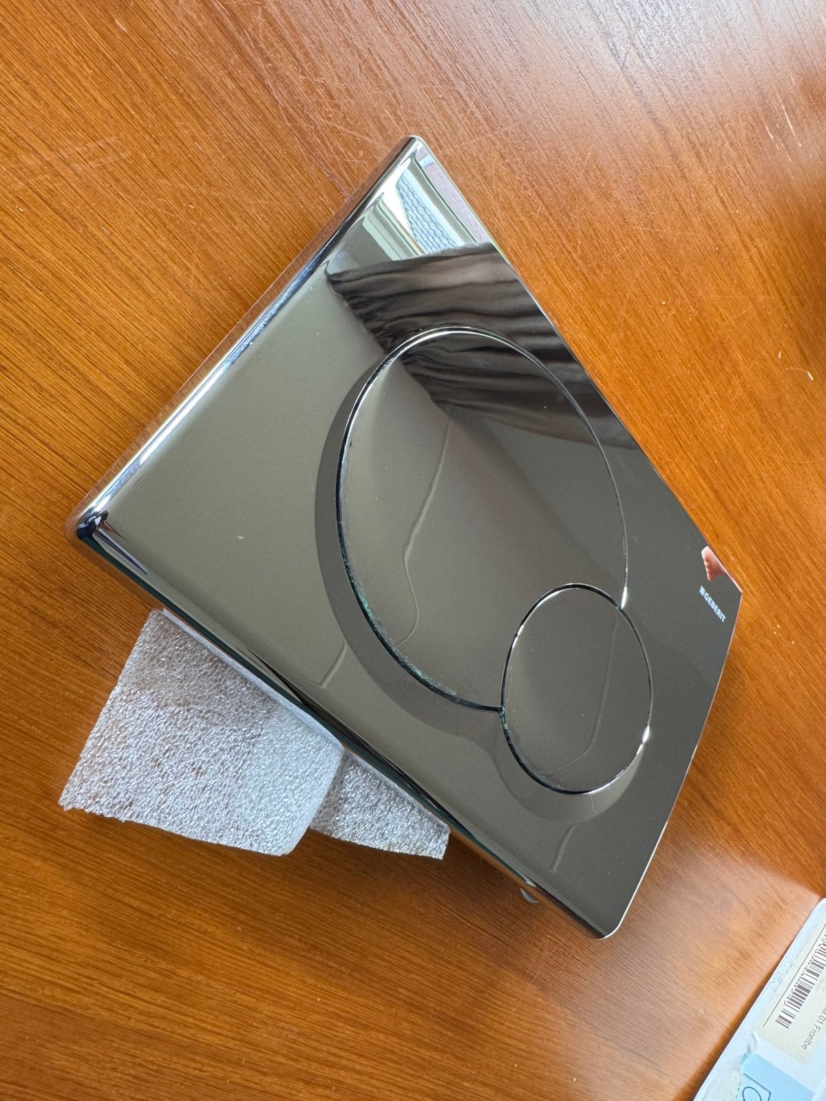 Geberit bedieningspaneel Sigma01 zilver/chroom, Ophalen of Verzenden, Zo goed als nieuw, Chroom, Toilet