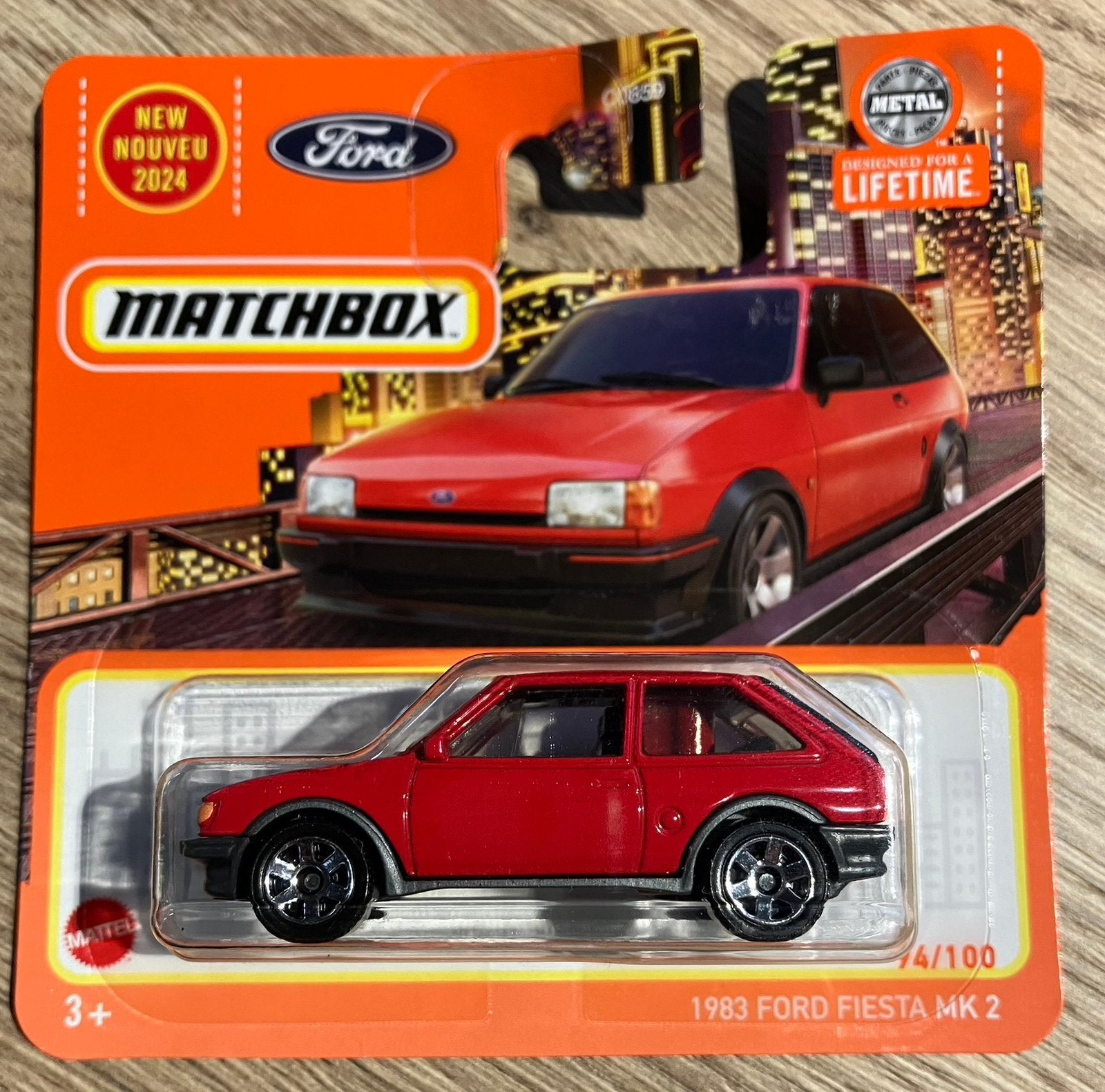 Matchbox 1983 Ford Fiesta MK2 rood, Ophalen of Verzenden, Nieuw, Auto