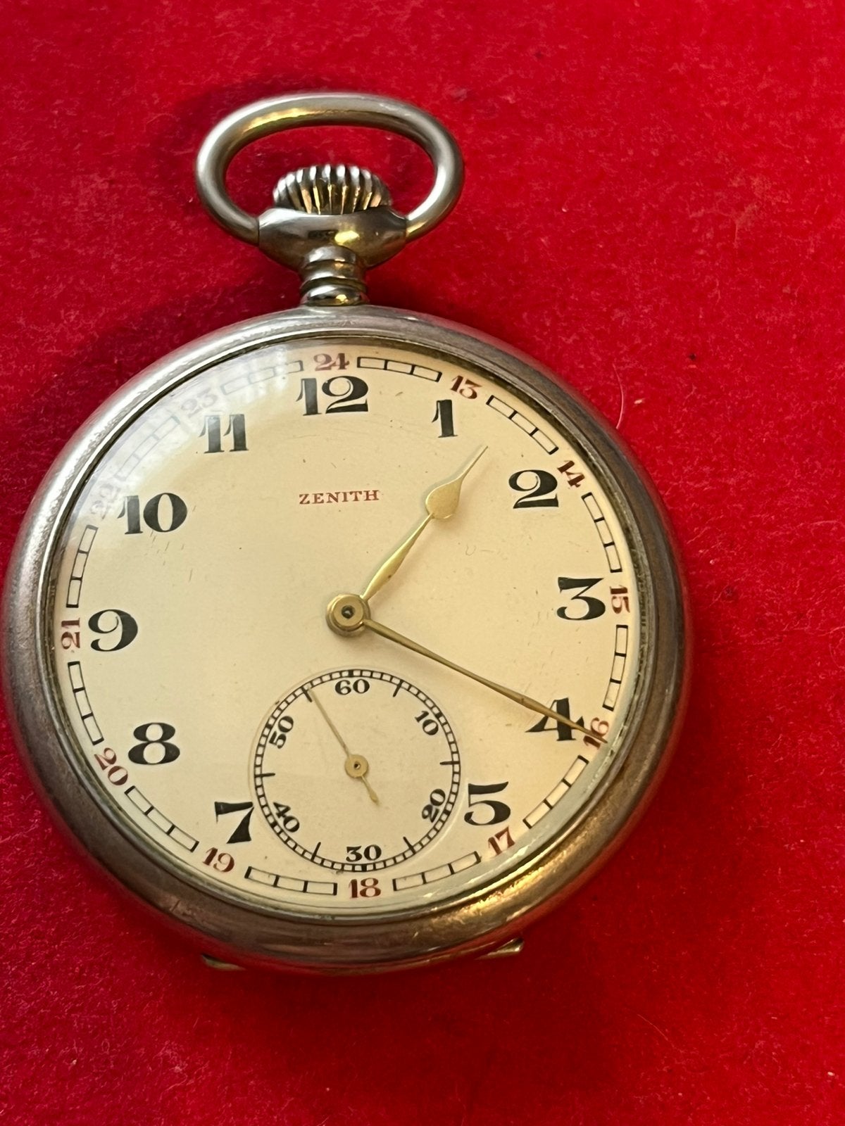 Zenith Zakhorloge, Sieraden, Tassen en Uiterlijk, Horloges | Antiek, Ophalen of Verzenden, Staal, Overige merken