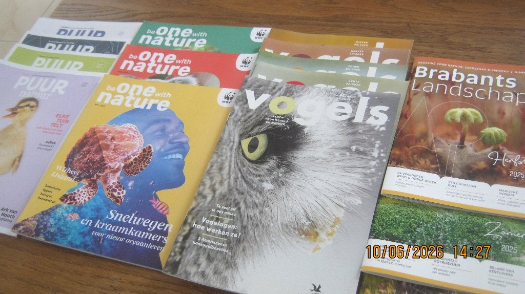 Tijdschriften 2025 puurnatuur, vogels, WWF, brabants landsch, Ophalen of Verzenden, Zo goed als nieuw, Wetenschap en Natuur