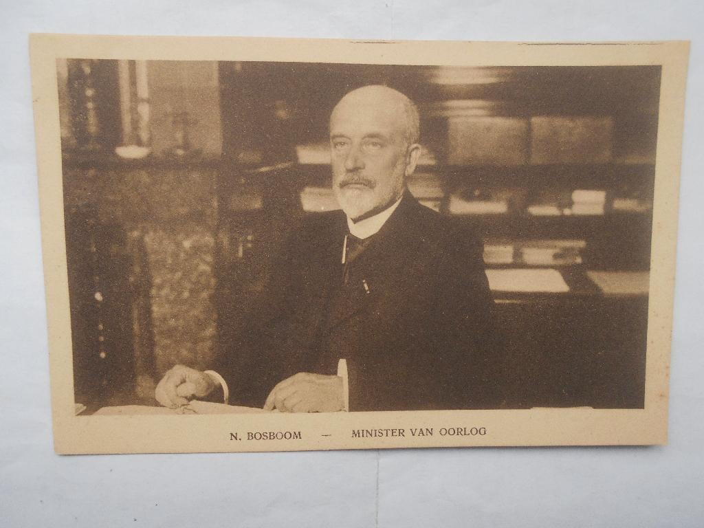 N.Bosboom Minister van Oorlog in Nederland 1913 t/m 1917, Ophalen of Verzenden, Voor 1920, Ongelopen, Politiek en Historie