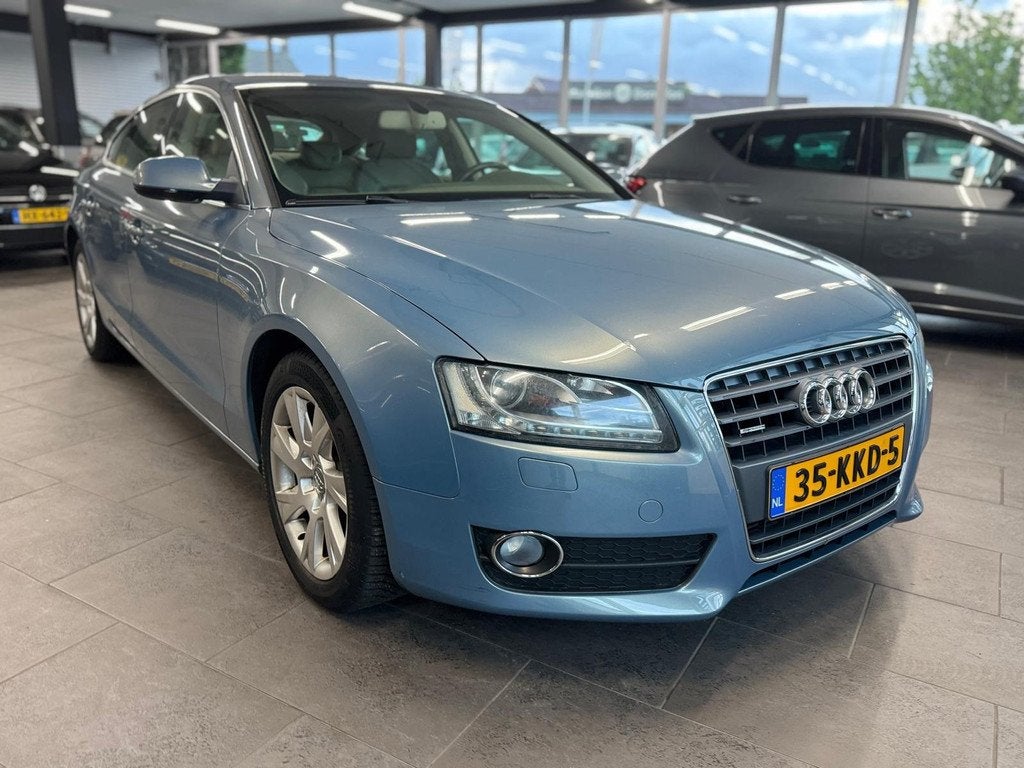 Audi A5 Sportback 2.0 TFSI quattro leer xenon navigatie clim, Auto's, Audi, Euro 5, Gebruikt, Beige, 4 cilinders