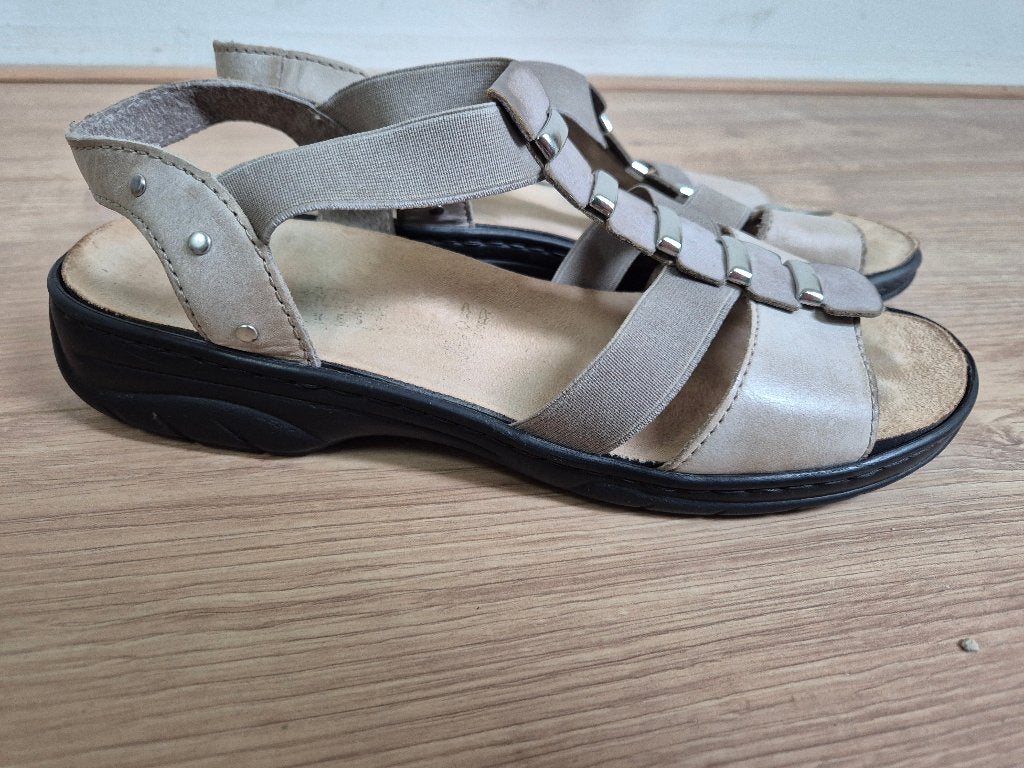Sch126 - Zomerse Rieker sandalen maat 40 (1), Kleding | Dames, Schoenen, Ophalen of Verzenden, Zo goed als nieuw, Blauw, Sandalen of Muiltjes