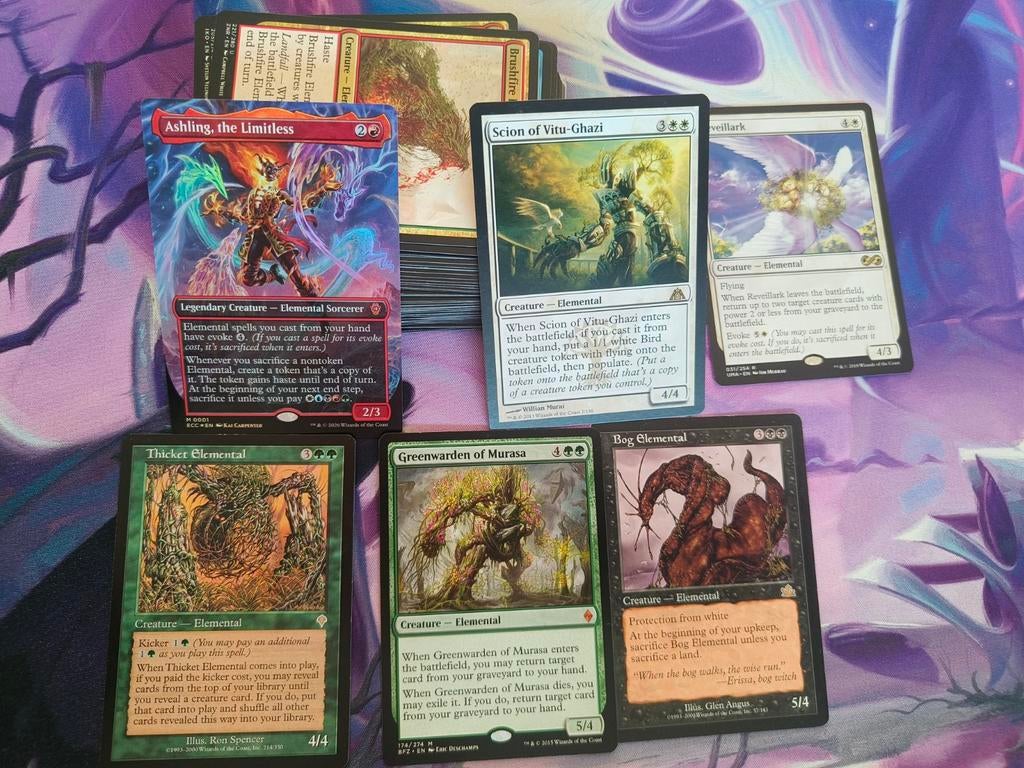 Elementals Commander Deck: 5-kleuren. No precon, Ophalen of Verzenden, Zo goed als nieuw, Speeldeck, Foil