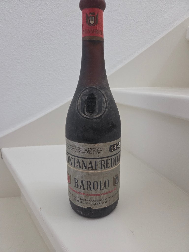 Barolo fontanafredda wijn  uit 1976, Ophalen, Nieuw, Italië, Rode wijn