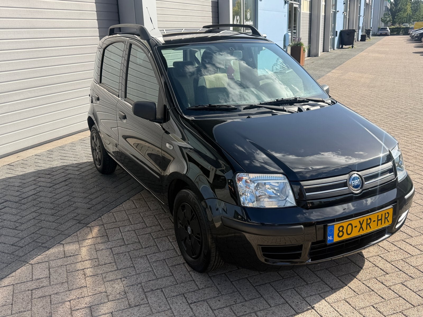 Fiat Panda 1.2 Dualogic 2007 Zwart, Auto's, Voorwielaandrijving, 840 kg, Zwart, Origineel Nederlands