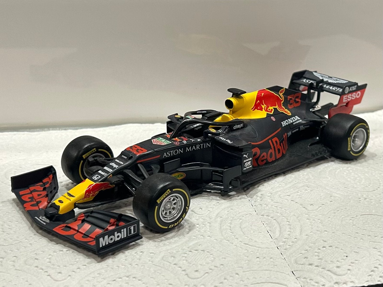 Bburago Honda F1 Redbull Racing Max Verstappen 1:24, Verzenden, Zo goed als nieuw, Bburago