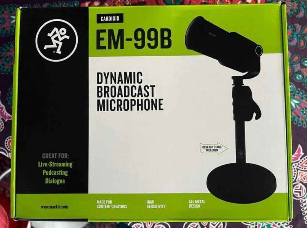 Mackie EM-99B Broadcast Microfoon – NIEUW in doos, Ophalen of Verzenden, Zo goed als nieuw, Studiomicrofoon