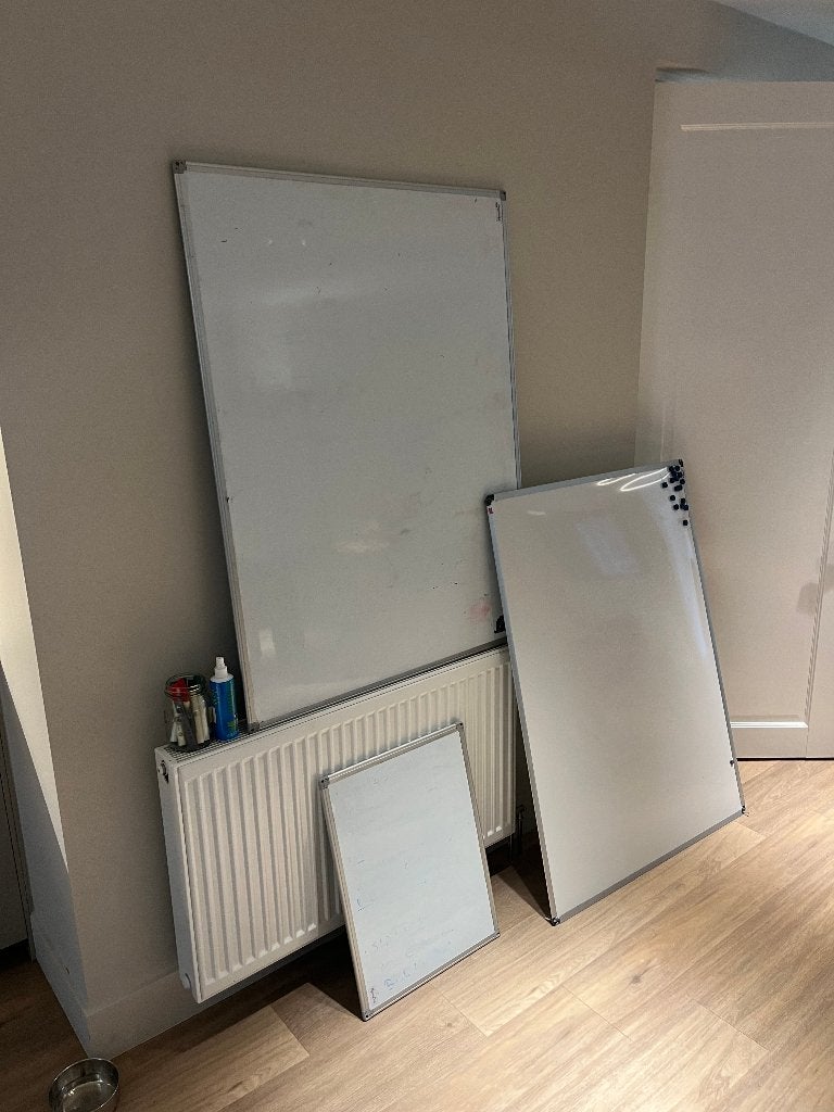3 whiteboards voor 60 euro!, Diversen, Schoolborden, Ophalen, Gebruikt, Whiteboard