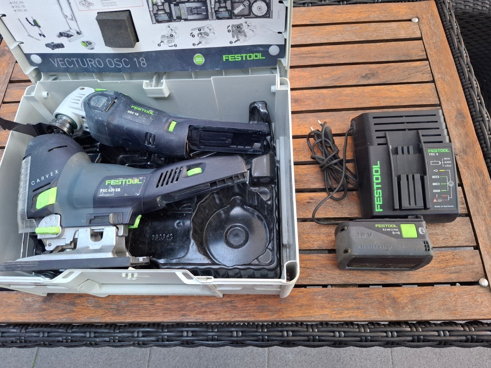 Festool 18v, Ophalen, Minder dan 600 watt, Decoupeerzaag, 30 tot 70 mm