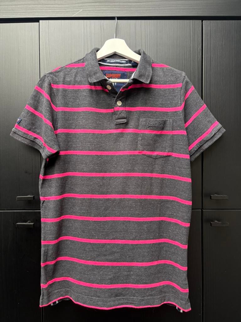Superdry polo L, Ophalen of Verzenden, Maat 52/54 (L), Grijs