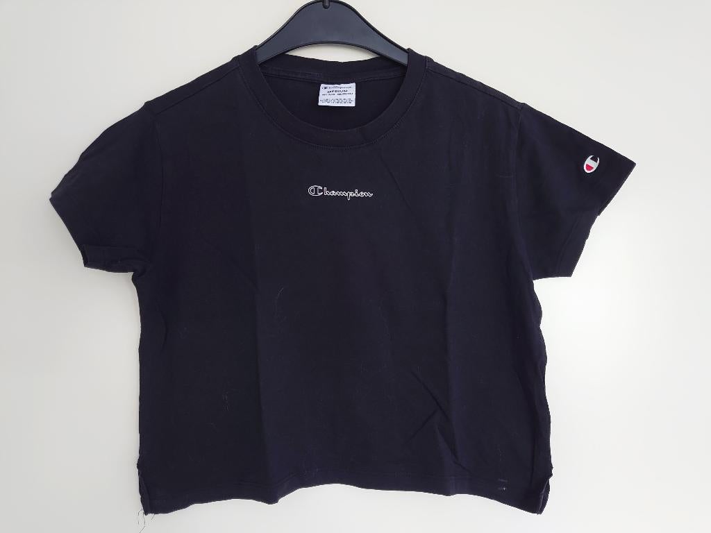 t-shirt croptop Champion 140, Kinderen en Baby's, Kinderkleding | Maat 140, Zo goed als nieuw, Shirt of Longsleeve, Champion, Verzenden