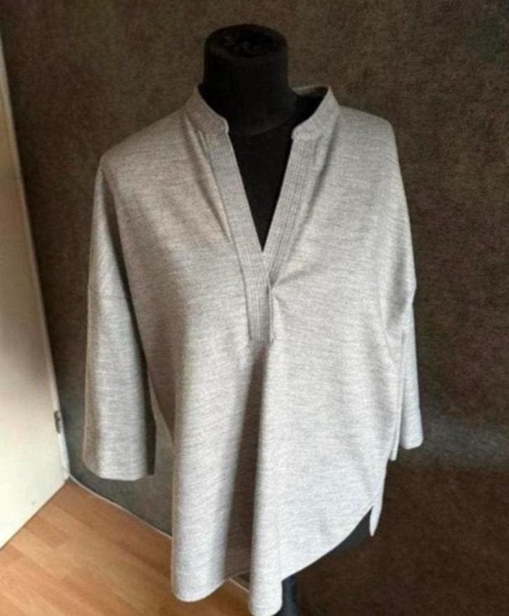 Rosso35 mooi grijs 100% wollen truitje mt 38 ZGAN, Kleding | Dames, Ophalen of Verzenden, Zo goed als nieuw, Maat 38/40 (M), Grijs