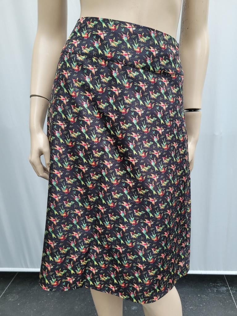 Inwear zijde/silk rok maat 36/S, Zwart, Ophalen of Verzenden, Zo goed als nieuw, Knielengte