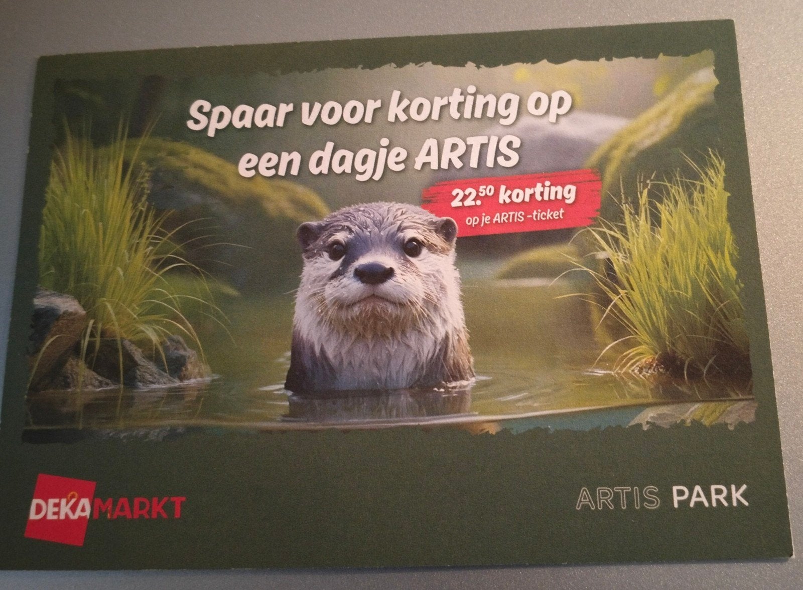 4 kortingskaarten voor Artis, Tickets en Kaartjes, Drie personen of meer, Ticket of Toegangskaart