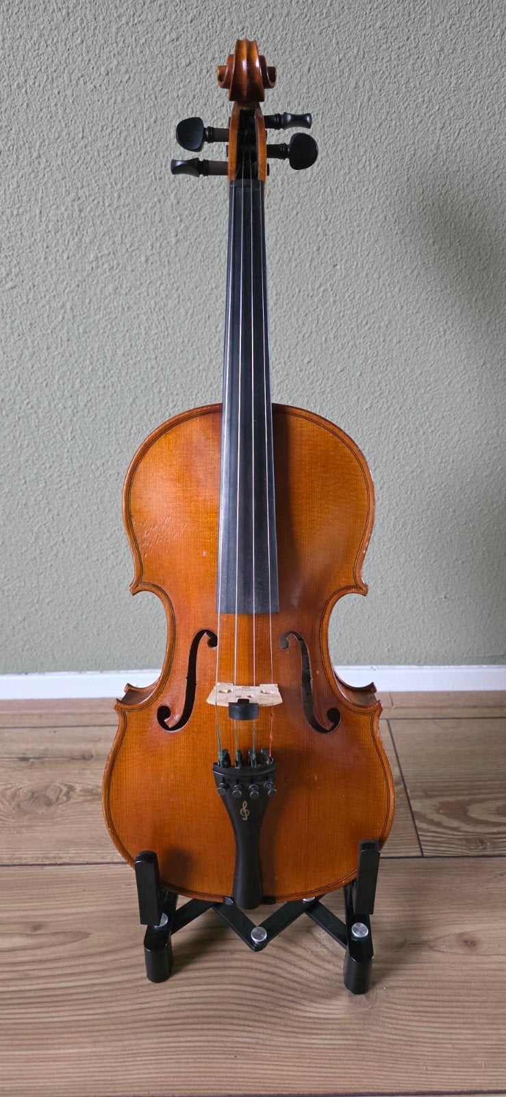 Veysel Sarikus Viool 4/4 met koffer en standaard, Muziek en Instrumenten, Viool, Ophalen of Verzenden, Zo goed als nieuw, 4/4-viool