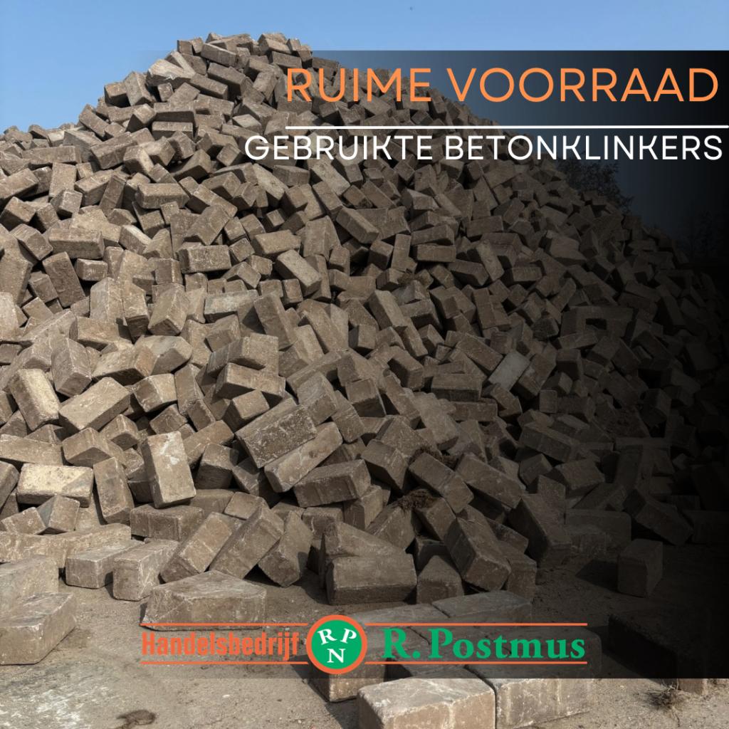 Gebruikte Betonklinkers – Diverse kleuren, Tuin en Terras, Tegels en Klinkers, Ophalen, Gebruikt, Klinkers, 10 m² of meer