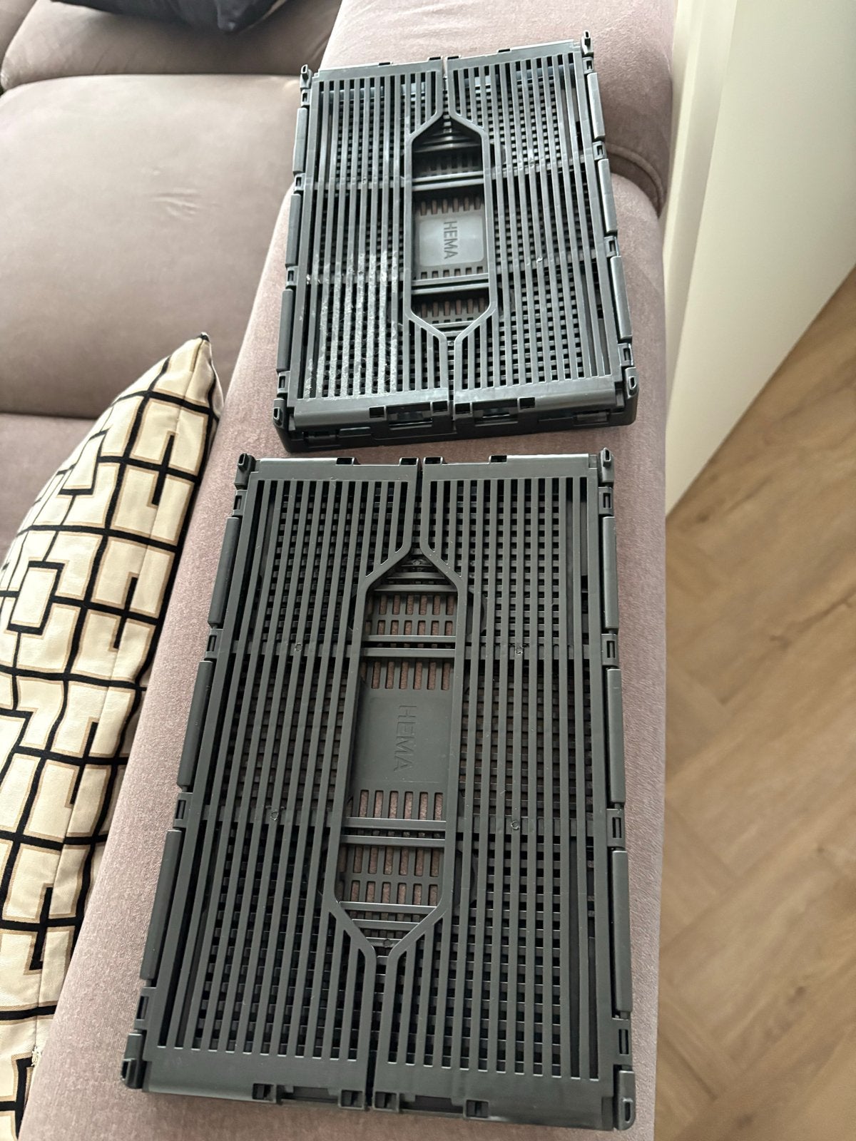 2x HEMA opvouwbare kratten - Handige opbergoplossing, Ophalen of Verzenden, Gebruikt