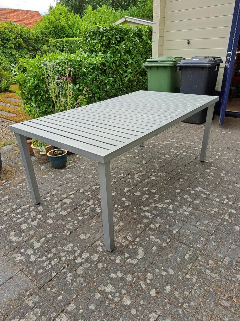 Tuintafel, Ophalen, Gebruikt, Rechthoekig, Aluminium