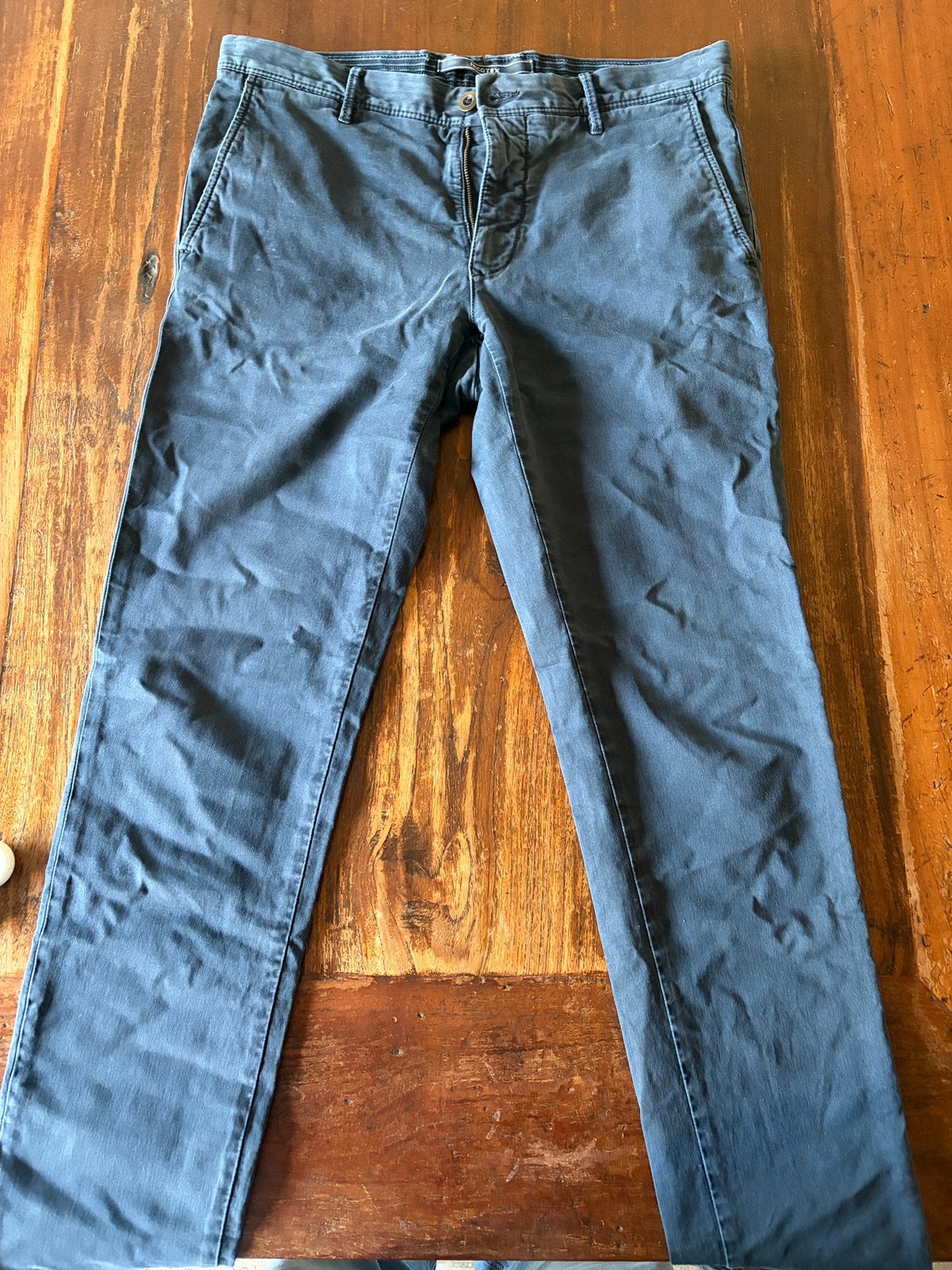 Incotex slim fit Chino (Slack), Kleding | Heren, Ophalen of Verzenden, Zo goed als nieuw, Maat 48/50 (M), Blauw