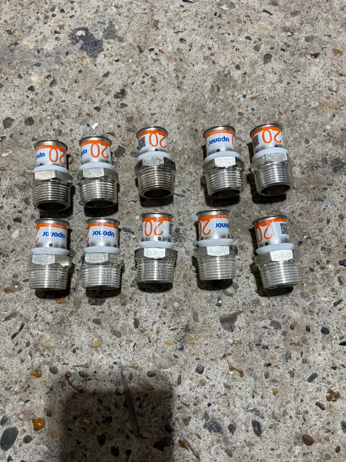Uponor S-Press Plus perskoppeling puntstuk 20 x 3/4, Ophalen of Verzenden, Zo goed als nieuw, Minder dan 50 mm