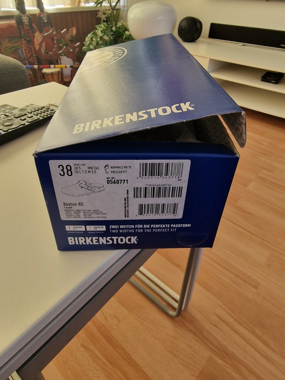 Birkenstock Boston BS Taupe - Maat 38, Overige kleuren, Instappers, Nieuw, Ophalen of Verzenden