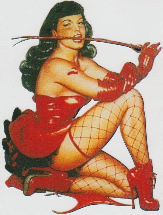 Pin Up Girl sticker #18, Verzenden, Nieuw, Bedrijf of Vereniging