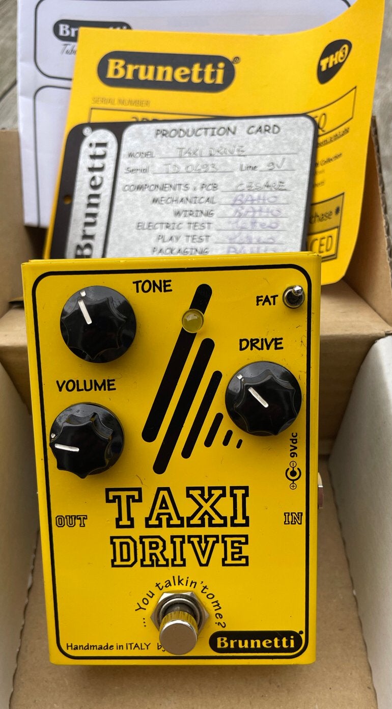 Brunetti Taxi Drive Overdrive pedaal, Muziek en Instrumenten, Ophalen of Verzenden, Zo goed als nieuw, Distortion, Overdrive of Fuzz