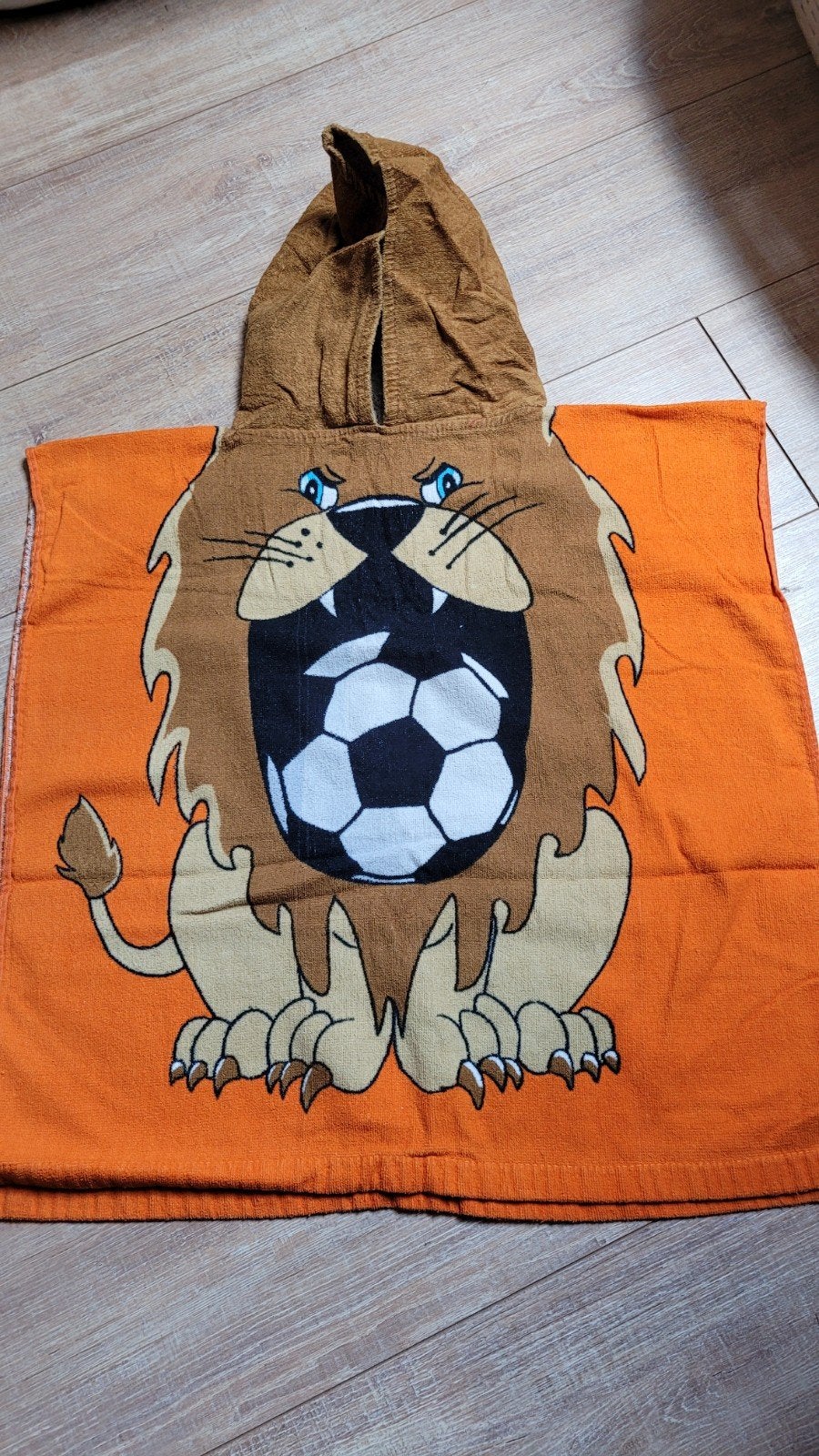 Holland Leeuw Voetbal Poncho Handdoek, Ophalen of Verzenden, Gebruikt