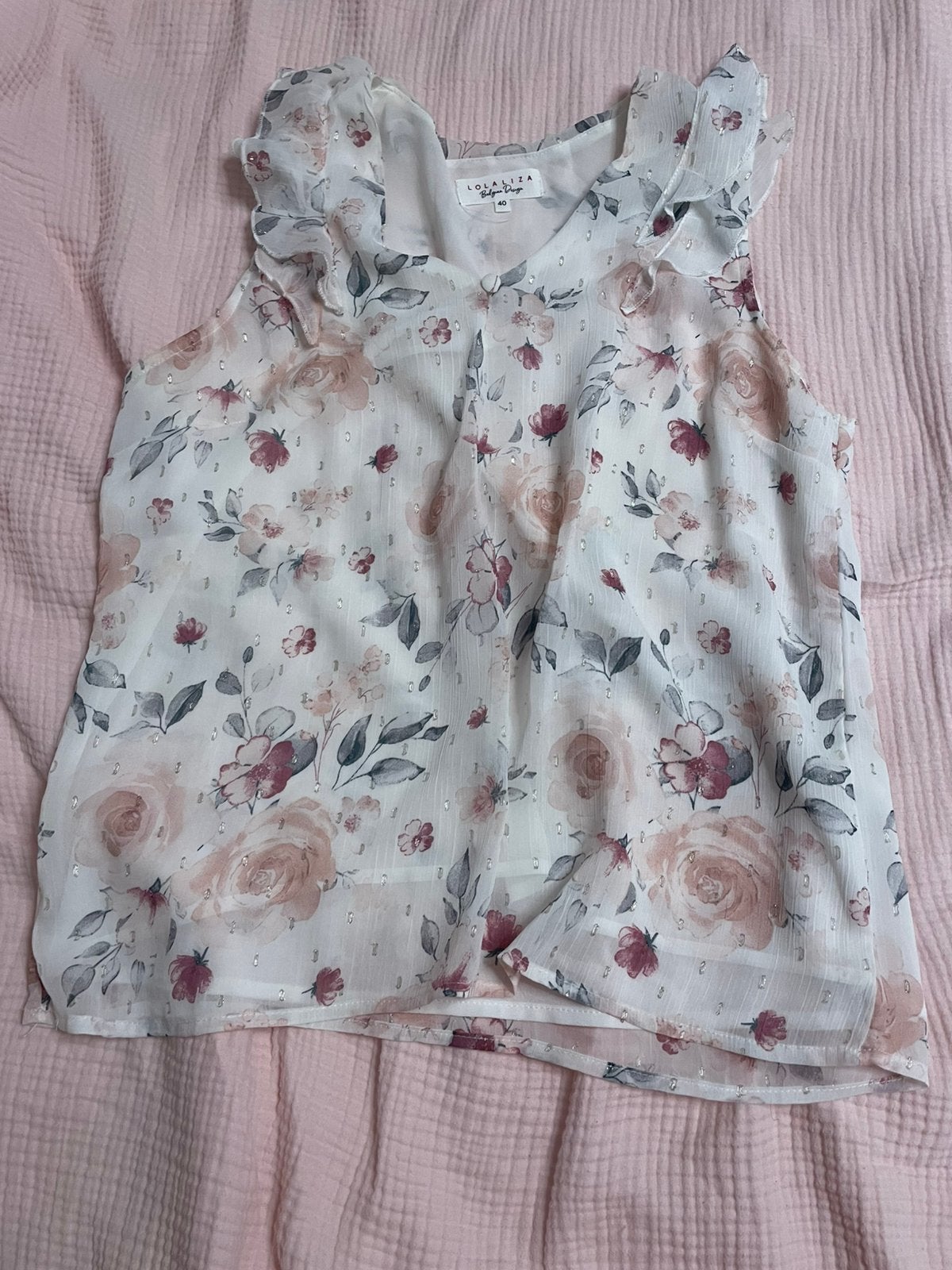 LolaLiza top blouse, Ophalen of Verzenden, Zo goed als nieuw, Maat 38/40 (M), Korte mouw