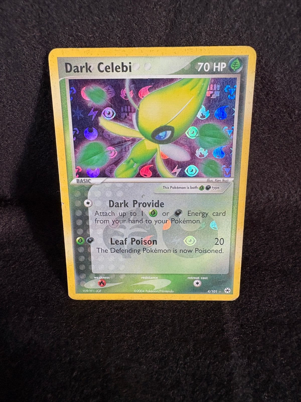 Dark Celebi Reverse Holo Hidden Legends #4, Ophalen of Verzenden, Zo goed als nieuw