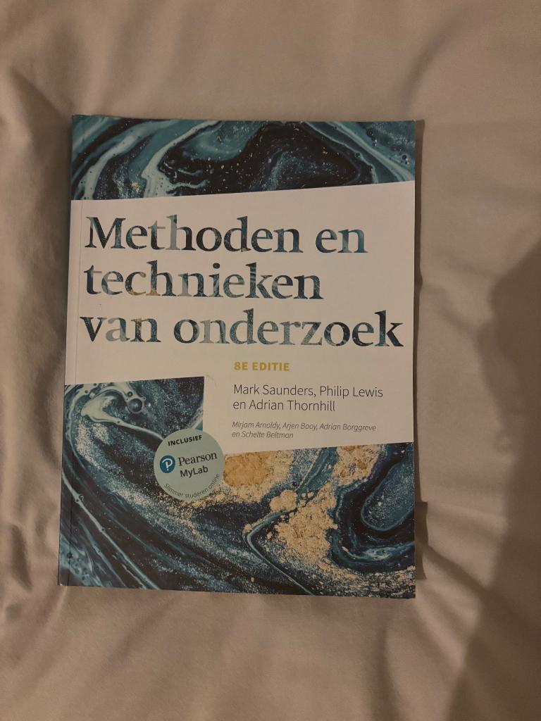 Methode en technieken van onderzoek, Pearson, Zo goed als nieuw, Beta, HBO