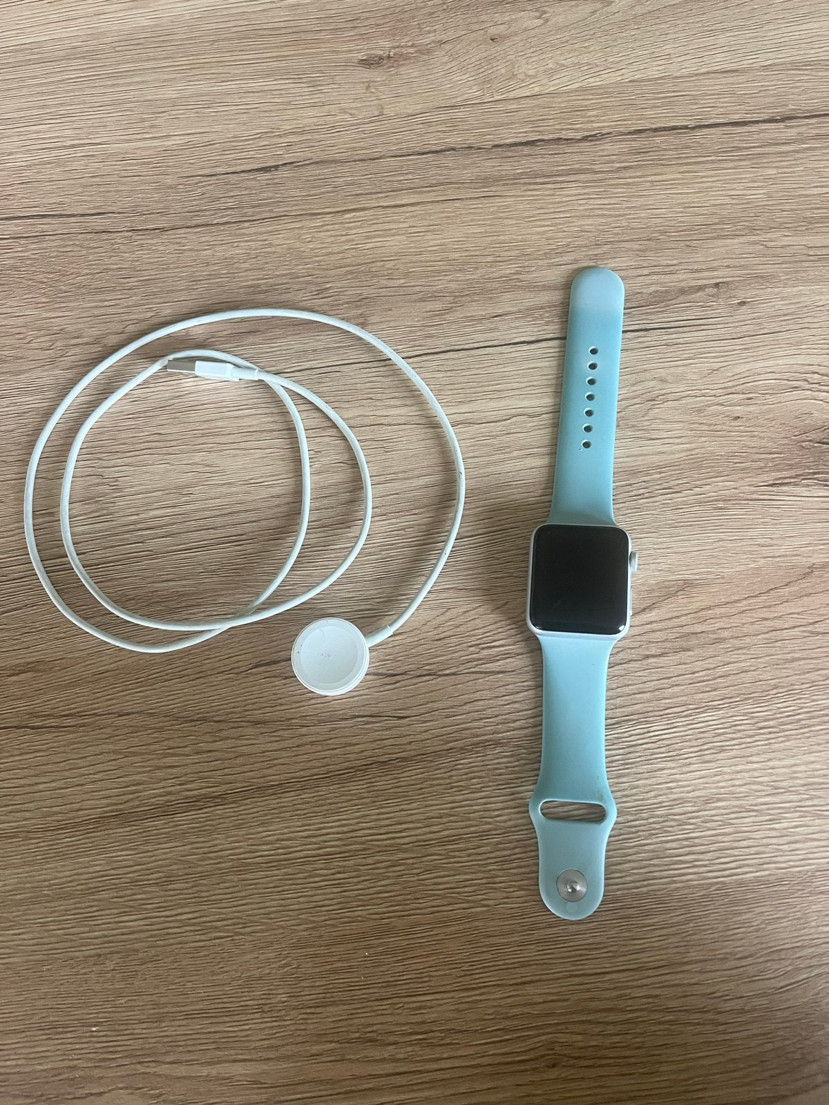 Apple Watch Series 3 42mm GPS, Blauw, Hartslag, IOS, Ophalen of Verzenden