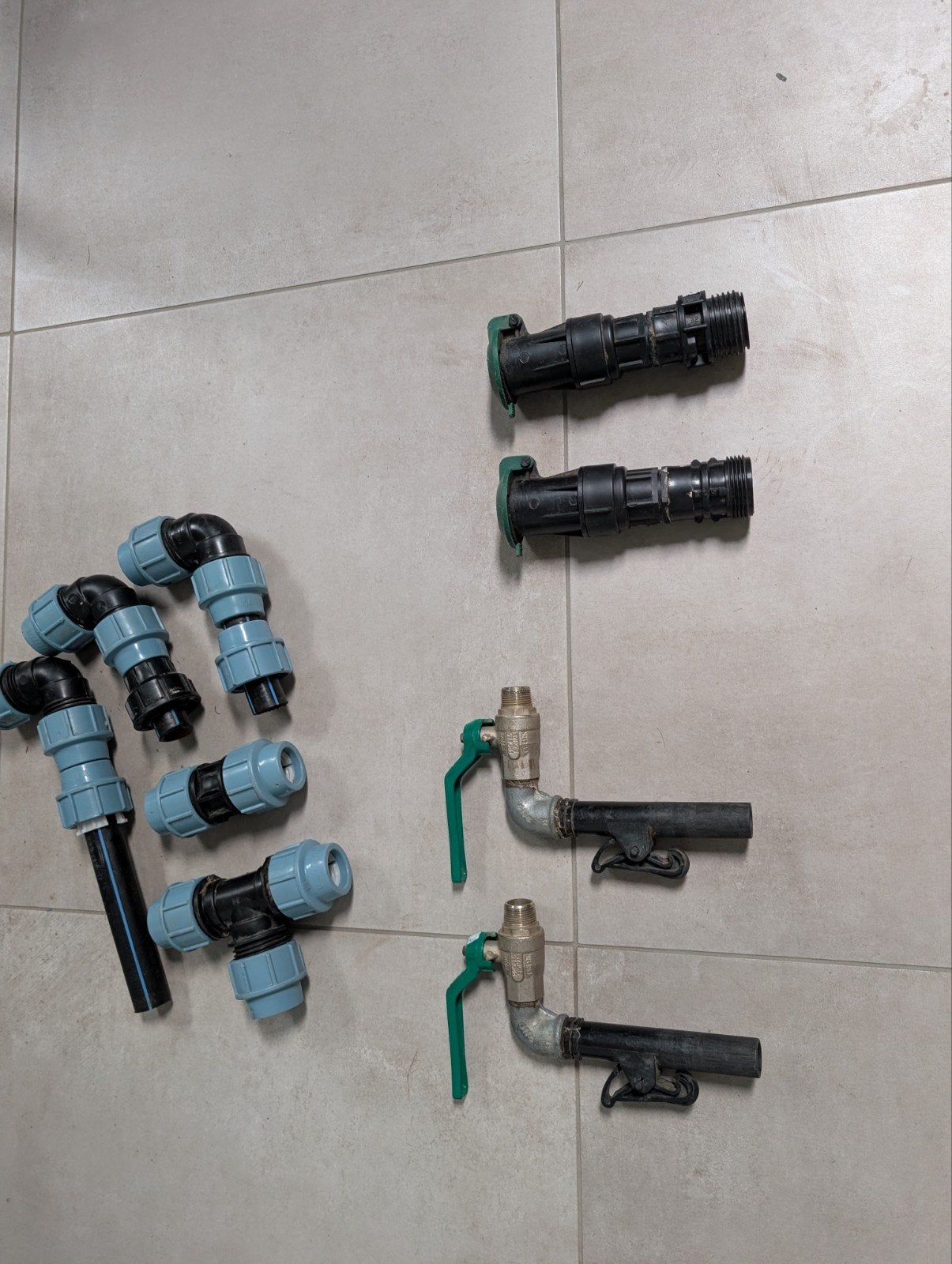 Set voor tuin beregening, Ophalen
