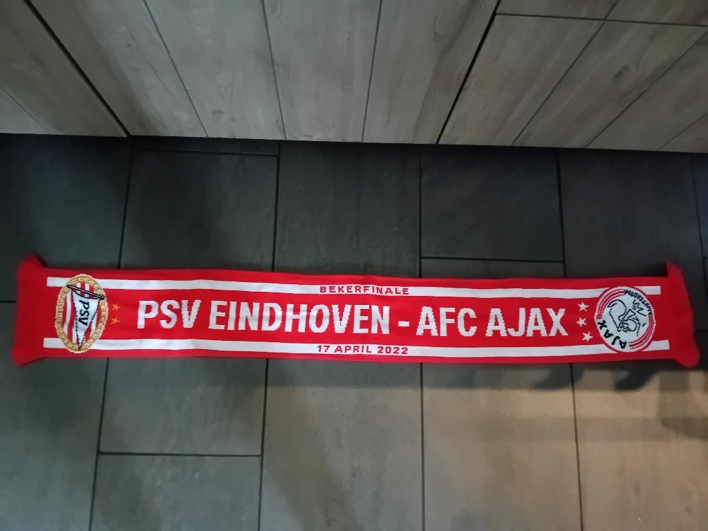 Voetbalsjaal bekerfinale 17 april 2022 PSV - Ajax, Ophalen of Verzenden, Nieuw, Ajax, Vaantje of Sjaal
