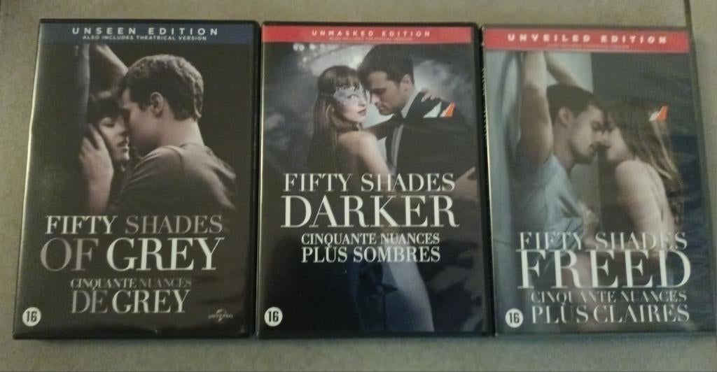 Dvd 50 shades trilogy, Ophalen of Verzenden, Zo goed als nieuw