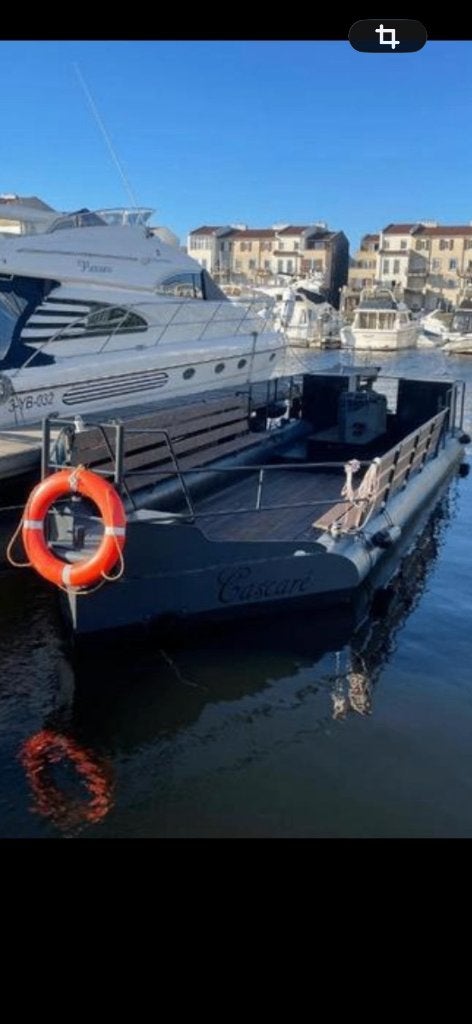 (Party)boot/Pontonboot/ Drijvend terras (45-50 pax), Diversen, Ophalen, Gebruikt