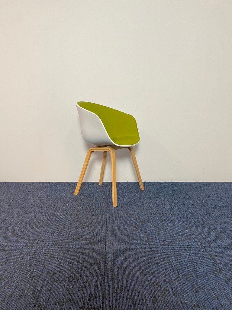 2 x Vergaderstoel HAY About A Chair 'AAC' 22 - groen/wit, Ophalen, Gebruikt, Twee, Overige kleuren
