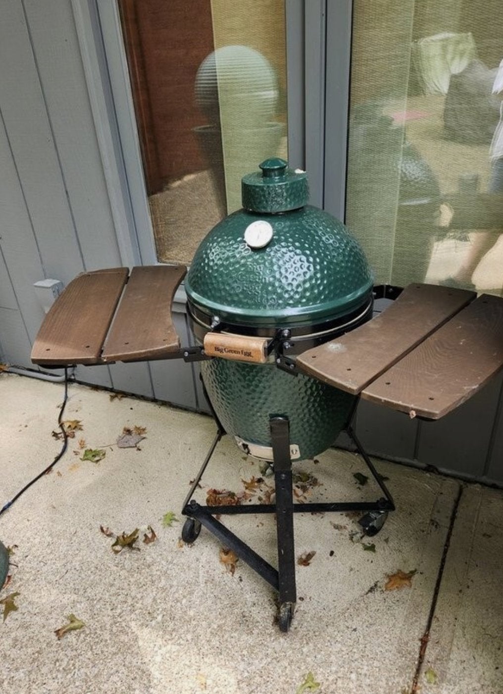 Big Green Egg Medium Kamado BBQ met accessoires, Ophalen, Gebruikt