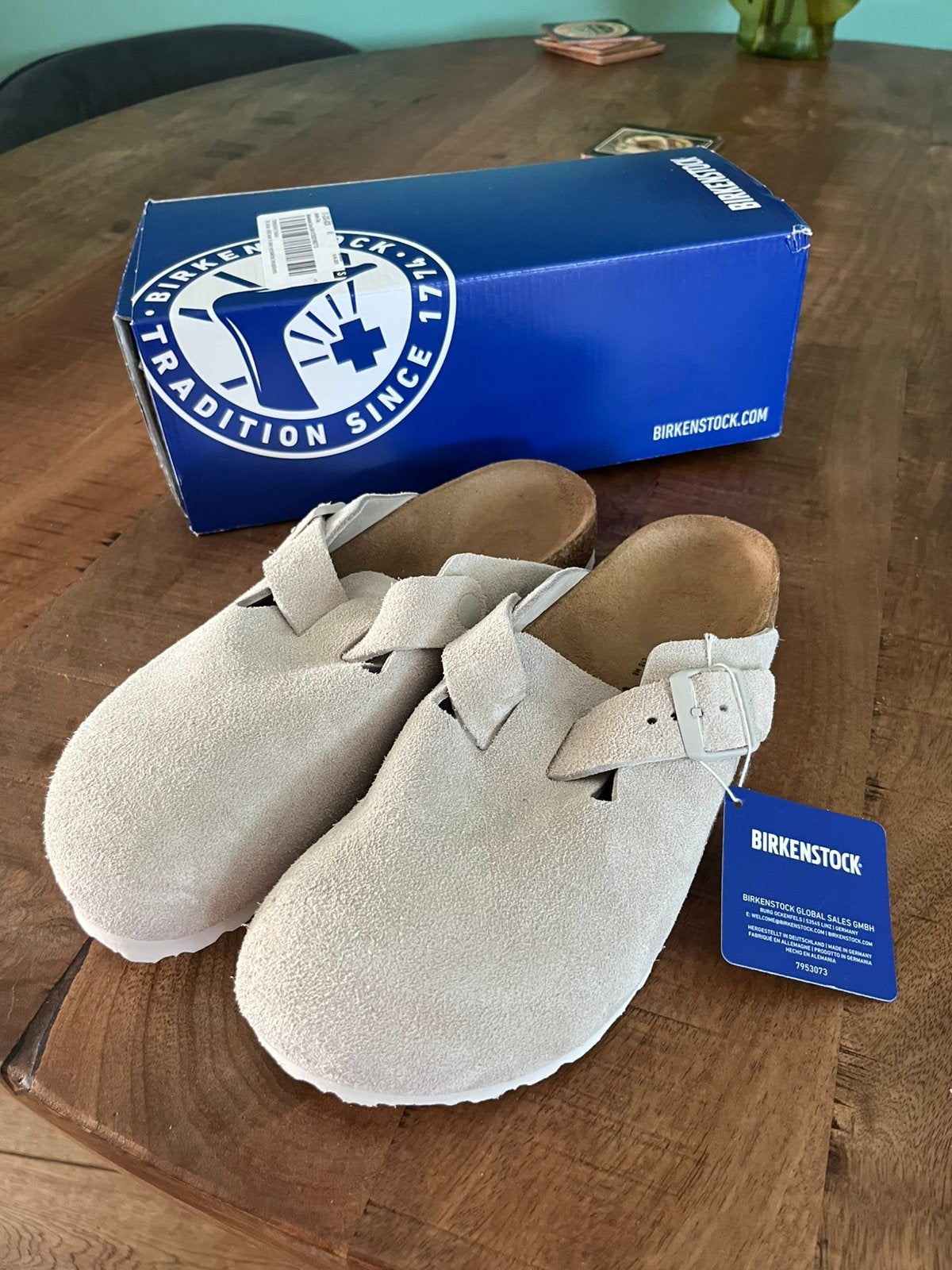Birkenstock Boston, Kleding | Dames, Schoenen, Beige, Nieuw, Sandalen of Muiltjes, Ophalen of Verzenden