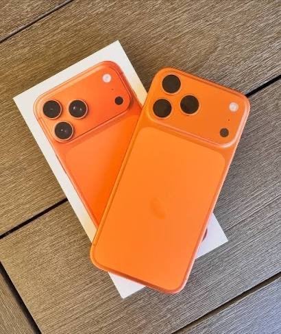 iPhone 17 pro max 256GB oranje en MET apple care+, 256 GB, Zwart, Ophalen of Verzenden, Zo goed als nieuw