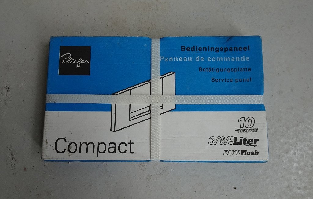 Plieger Compact - Bedieningspaneel voor Toilet - NIEUW, Doe-het-zelf en Verbouw, Ophalen, Nieuw, Chroom, Toilet