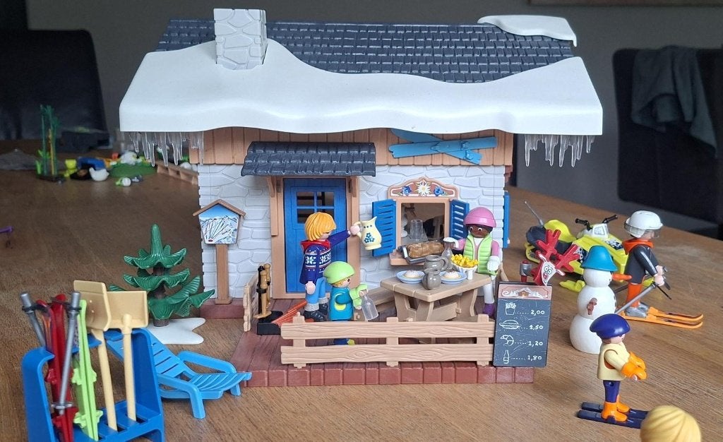 Playmobil Skihut en veel extra's, Ophalen, Gebruikt, Gebouw, Complete set
